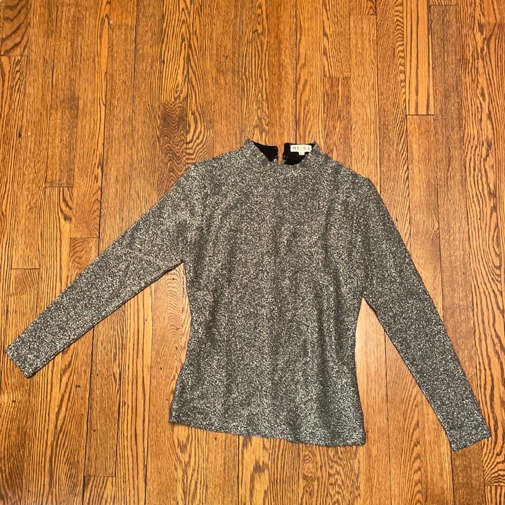 Reiss Women’s metallic Top XS worn once!